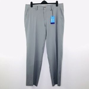 Lesmart Men's 40 Standard Gray Golf Pants Dri-Fit Single Pleat Flaw NWT K23